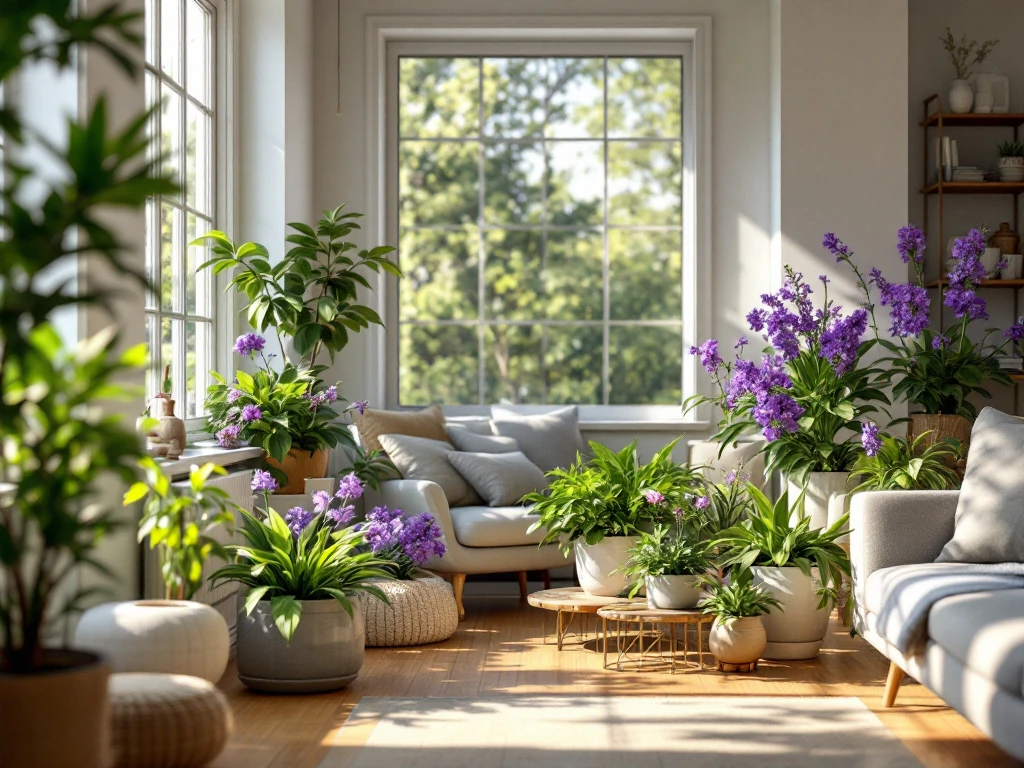 "Stunning Purple Blooms: Best Indoor Plants for Northern American Homes"